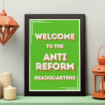 Anti Reform UK Poster Print Anti Fascist