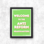 Anti Reform UK Poster Print Anti Fascist