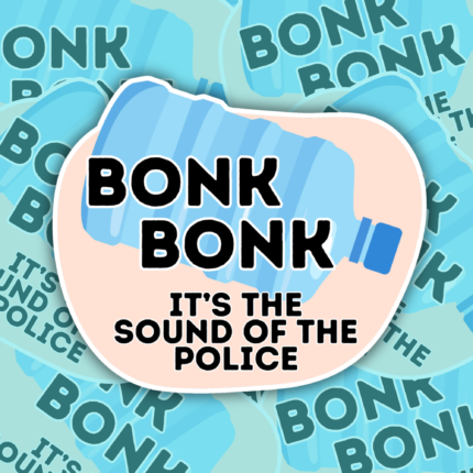 Bonk Bonk Police Vinyl Sticker Free Palestine Protest