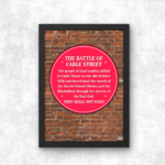 Battle of Cable Street Poster Print Anti Fascist Merch