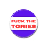 Fuck the Tory Button Pin Badge Anti Tory Merch