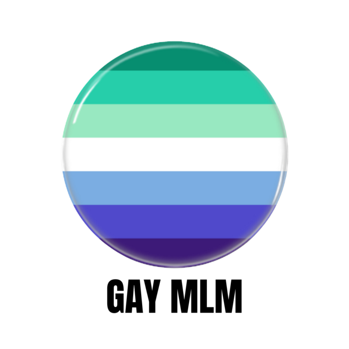 LGBTQ+ Gay MLM PRIDE Flags Button Pin Badge