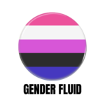LGBTQ+ Gender fluid PRIDE Flags Button Pin Badge