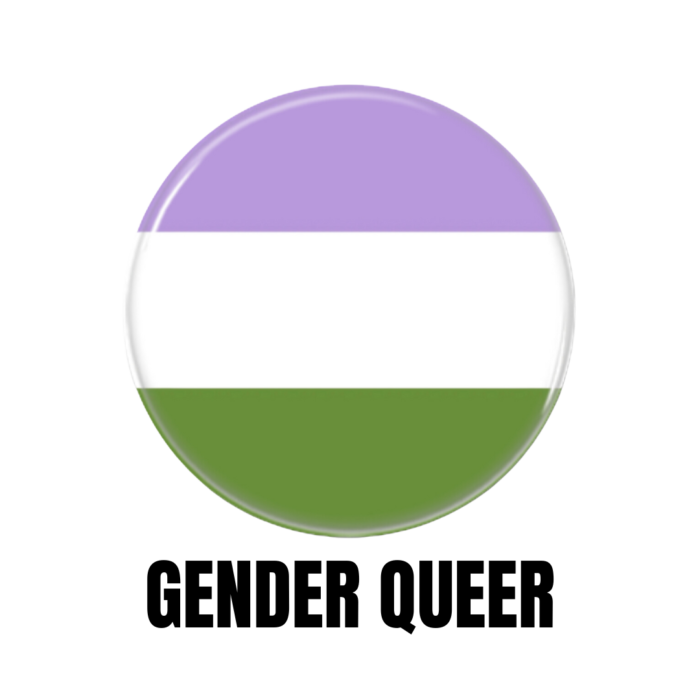 LGBTQ+ Gender queer PRIDE Flags Button Pin Badge