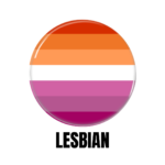 LGBTQ+ Lesbian PRIDE Flags Button Pin Badge
