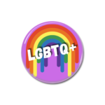 LGBTQ Rainbow Button Pin Badge PRIDE Merch