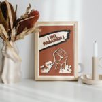 No Pasaran Poster Print Anti Fascist Merch