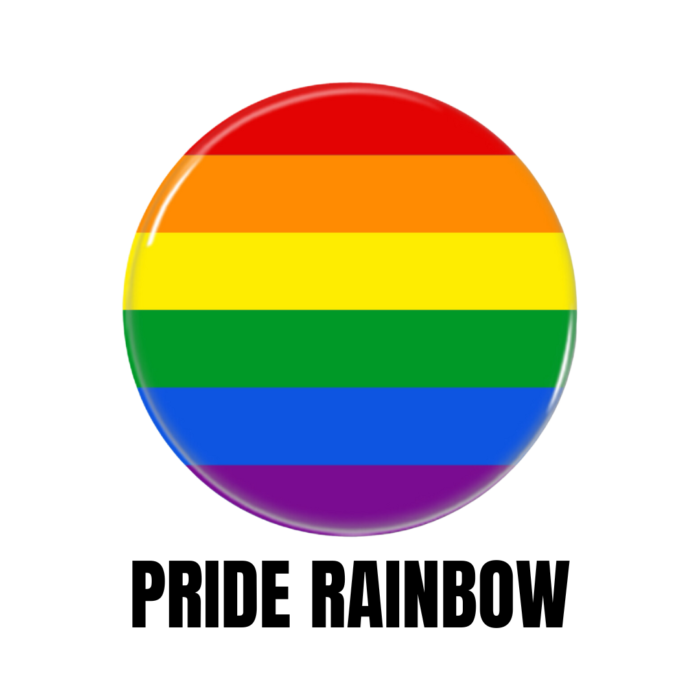 LGBTQ+ Pride Rainbow PRIDE Flags Button Pin Badge