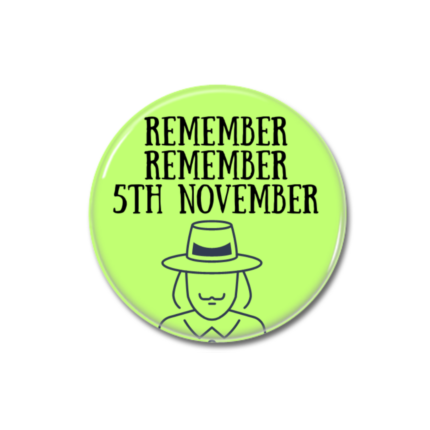 Guy Fawkes 5th November Button Pin badge