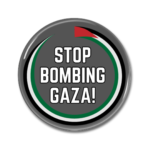Stop Bombing Gaza Button Pin Badge Free Palestine