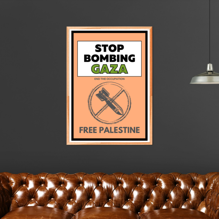Stop Bombing Gaza Poster Print Free Palestine