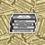 Tory Scandals Vinyl Sticker Best Anti Tory Merch