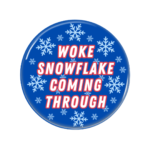 Woke Snowflake Button Pin Badge Woke Merch