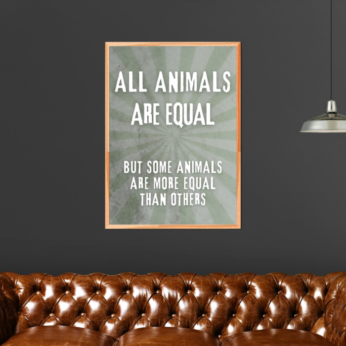 Animal Farm Poster Print George Orwell Merch