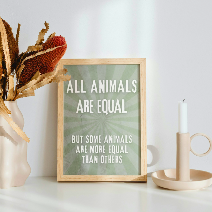 Animal Farm Poster Print George Orwell Merch