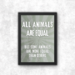 Animal Farm Poster Print George Orwell Merch