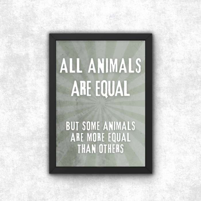 Animal Farm Poster Print George Orwell Merch