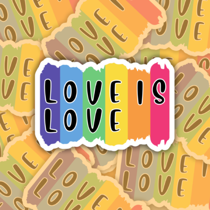 Love Is Love Vinyl Sticker LGBTQ+