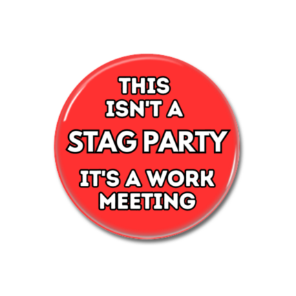Anti Tory Stag Party Button Pin Badge Covid Partygate