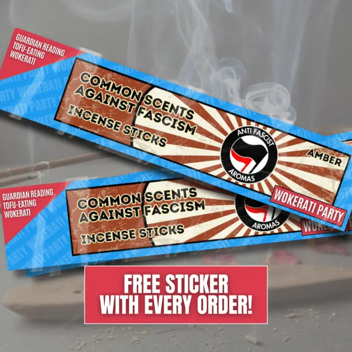 Anti Fascism Incense Sticks 10 Pack, Woke Political Gift for Feminist Empowerment, Anti Fascist Establishment Aromatherapy Meditation
