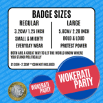 I'm Non Verbal Button Pin Badge Wokerati Party Beyond The Spectrum, Neurodiversity Awareness Merch