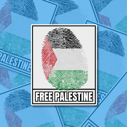 Free Palestine Vinyl Sticker, Stop Bombing Gaza, Stop the Genocide Action, Boycott Israel