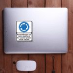 Roundabout Anti Racism Vinyl Sticker, Best Anti Racism Merch, Wokerati Party, 7x8.8 cm, Woke Left Wing Merch, Anti Fascist Anti Reform UK, England Flag Riots, No Human is illegal