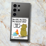 Fuck ICE Cats Against Fascism Sticker Anti ICE Merch