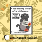 ICE Agents Cats Against Fascism Sticker Best fuck ICE Political Merch