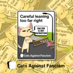 FlagShagger Cats Against Fascism Sticker Best Anti Fascism Political Merch