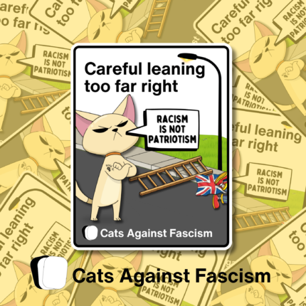FlagShagger Cats Against Fascism Sticker Best Anti Fascism Political Merch