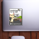 FlagShagger Cats Against Fascism Sticker Best Anti Fascism Political Merch