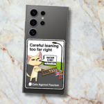 FlagShagger Cats Against Fascism Sticker Best Anti Fascism Political Merch