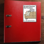 Scratch Cats Against Fascism Sticker Best Anti Fascist Merch