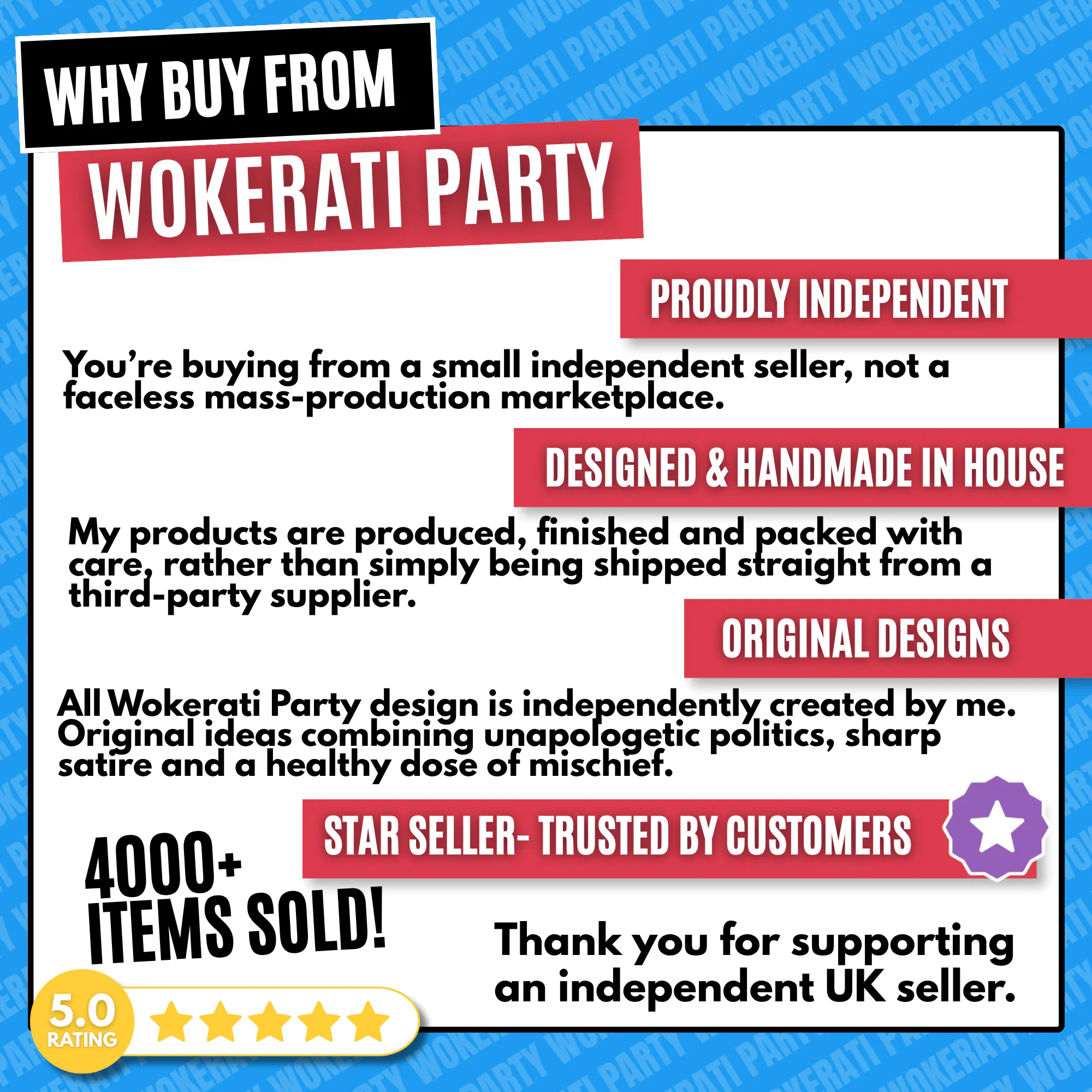 Wokerati Party Brand Information