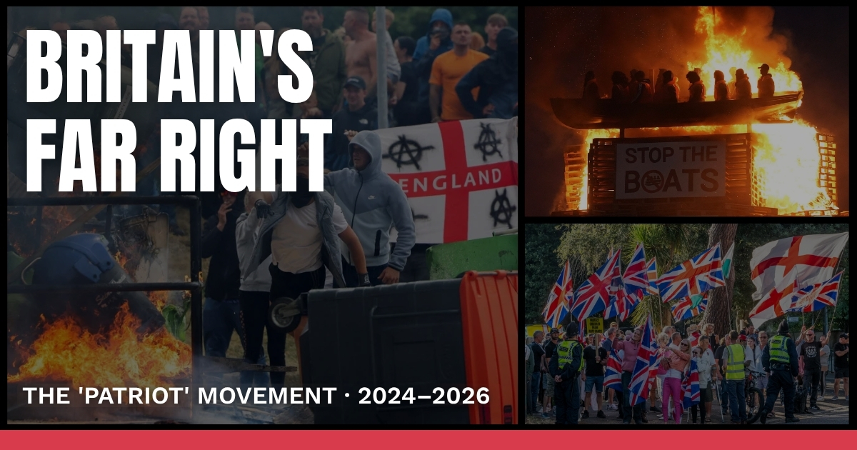 Britain's far right and UK 'patriot' movement, 2024–2026